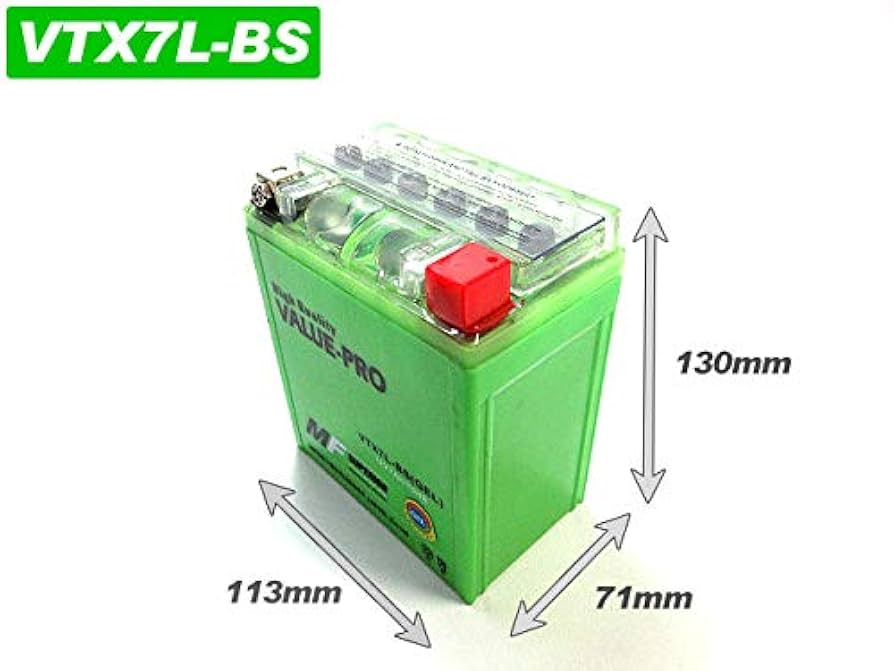 Amazon.co.jp: VTX7L-BS VALUE PRO GEL バッテリー 充電済み